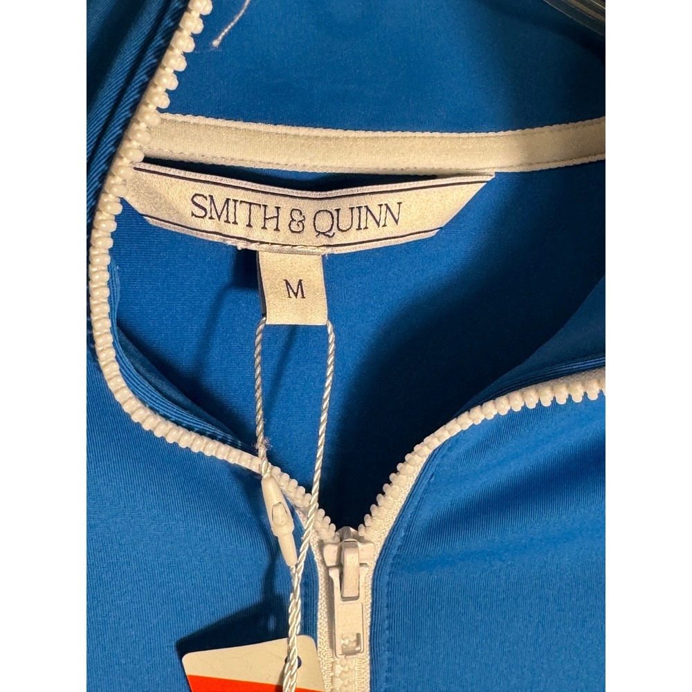 Smith & Quinn Grayson Ole Miss NWT Zip Pullover Powder Blue Ruffle Womens 
M - Picture 7 of 14